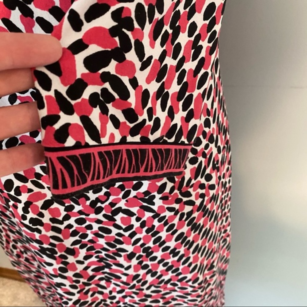 DANA BUCHMAN geo print long sleeve sheath dress - Picture 3 of 6
